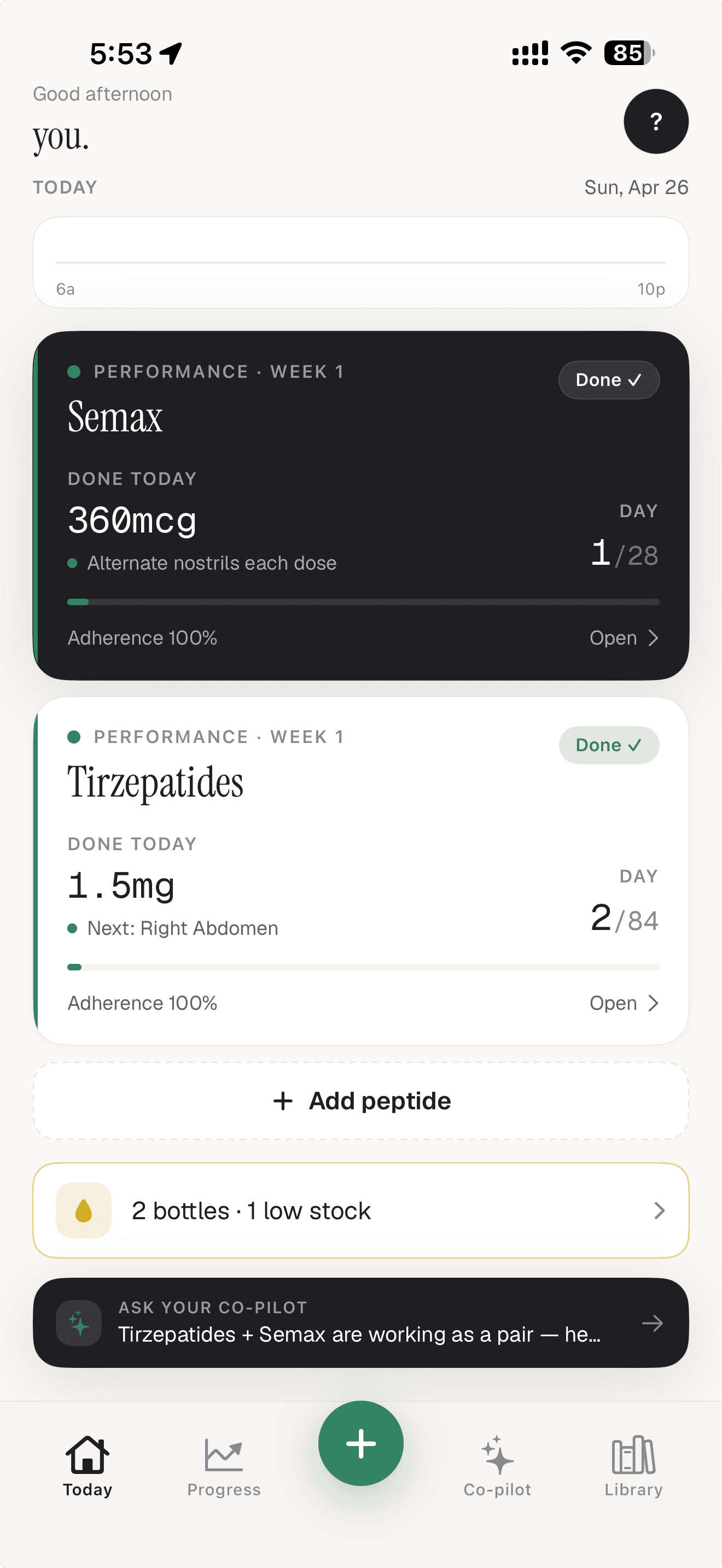 PeptideIQ Dashboard