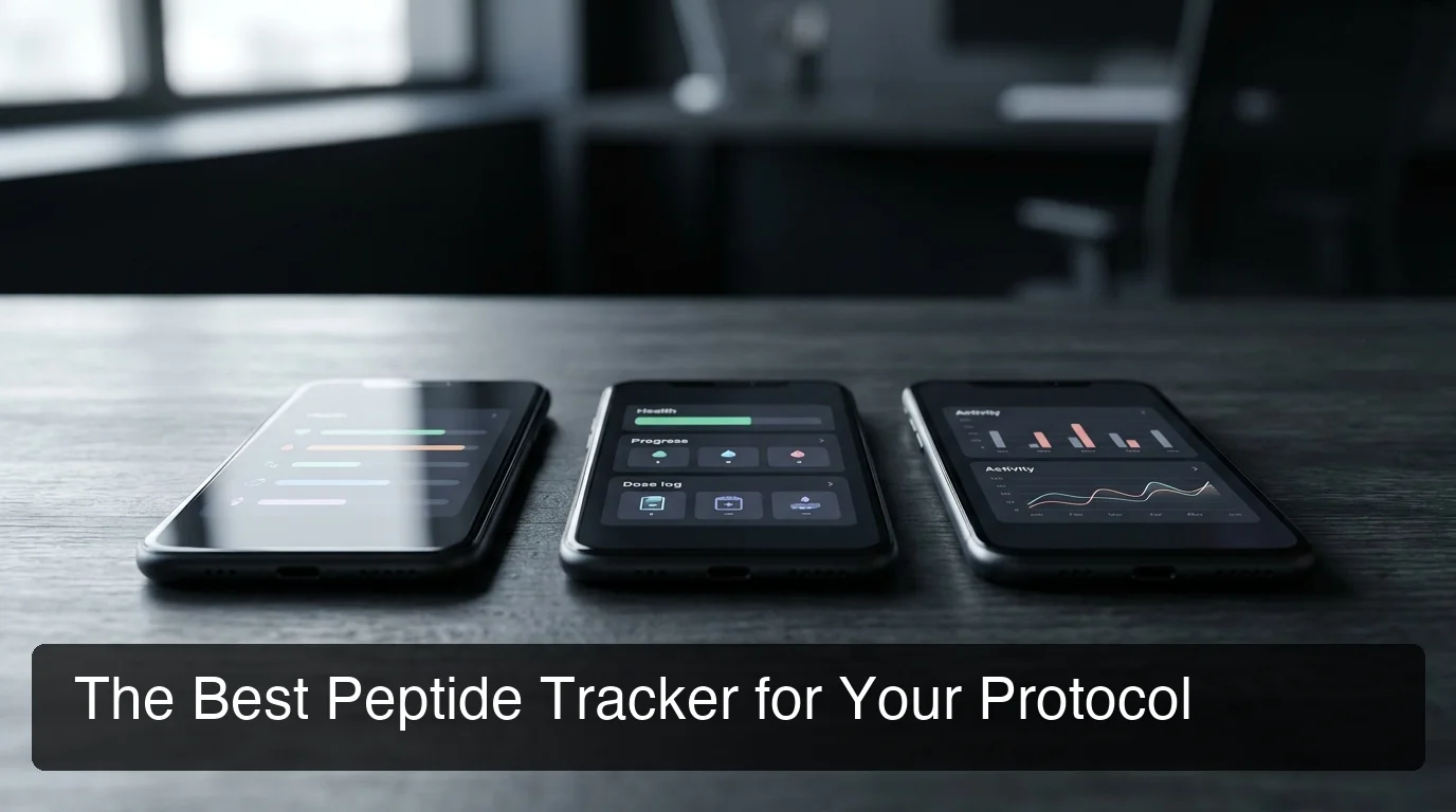 The best peptide tracker comparison showing app interfaces side-by-side on smartphone screens