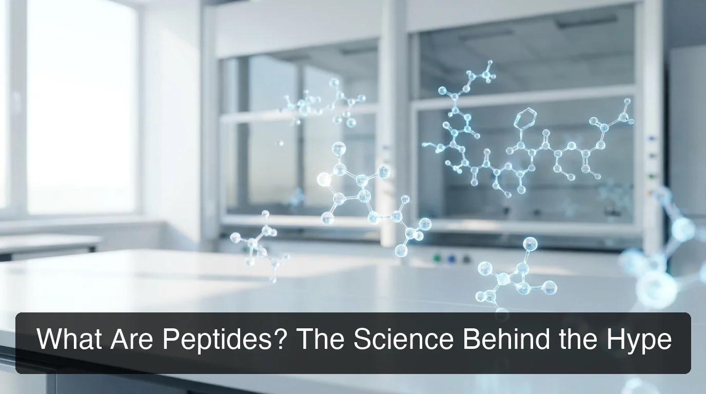 what is a peptide — peptide molecular structures and scientific visualization in a clean laboratory setting