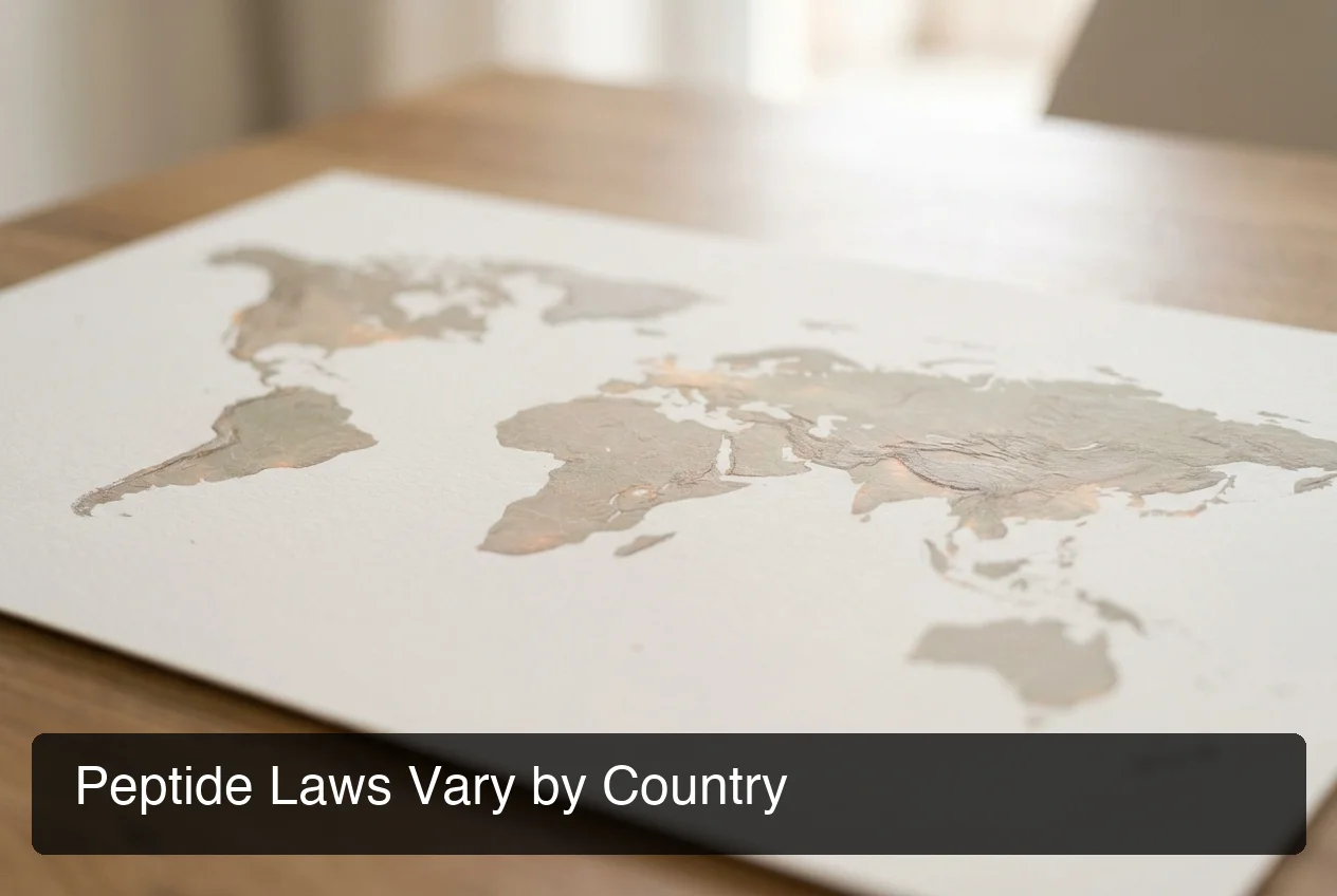 Peptide laws vary by country — global peptide regulatory comparison