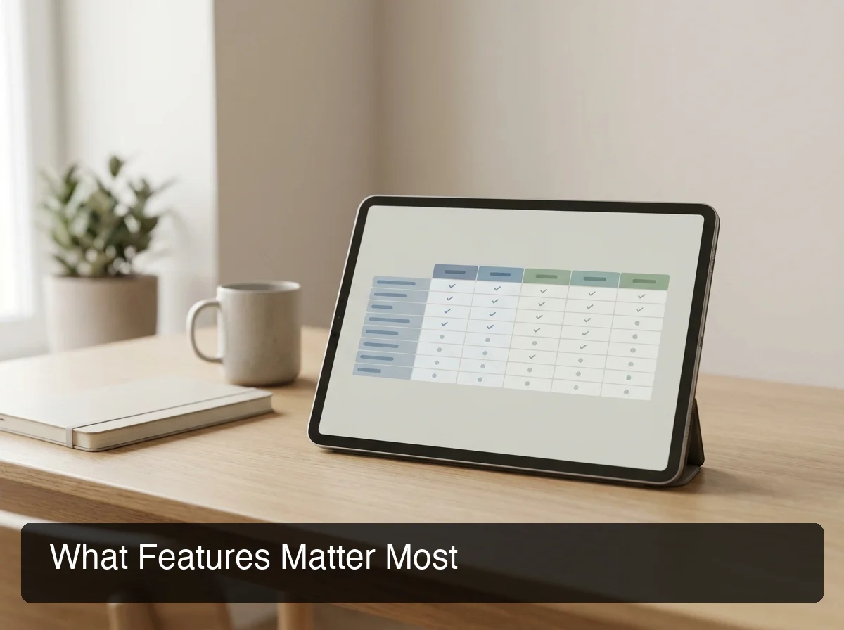 PeptideIQ best peptide tracker feature comparison showing app capabilities side by side