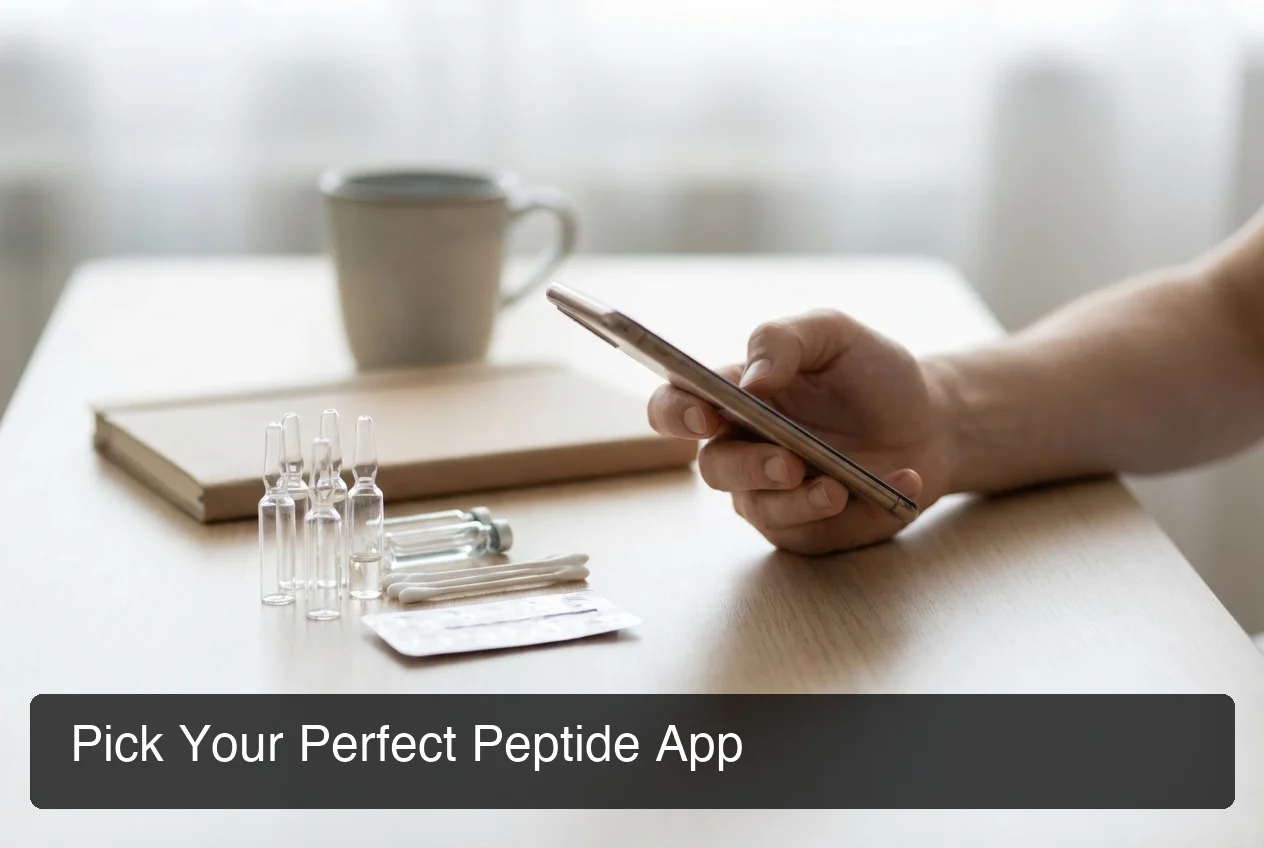 PeptideIQ peptide dose tracker user workflow showing real-world injection context