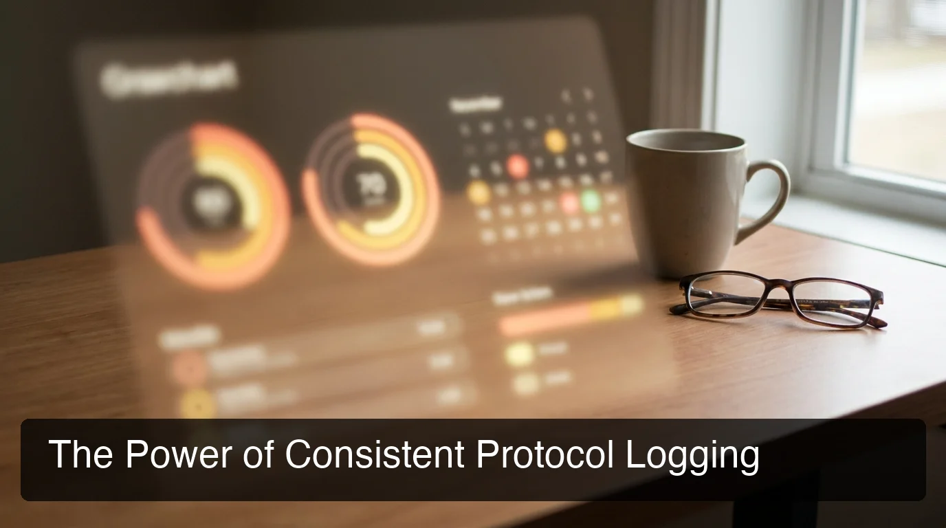 bpc 157 cycle length tracking with PeptideIQ dose log calendar view and protocol progress