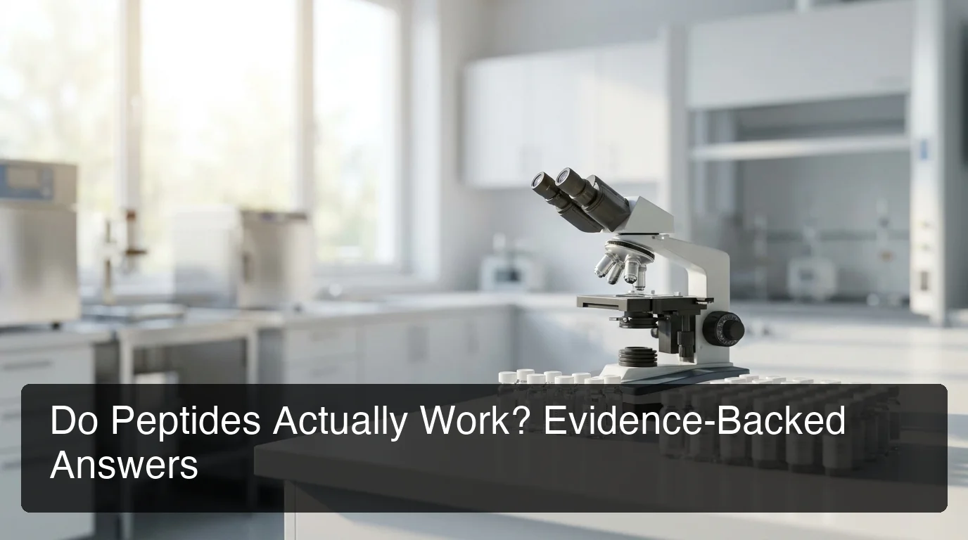 do peptides actually work scientific research evidence in modern laboratory setting