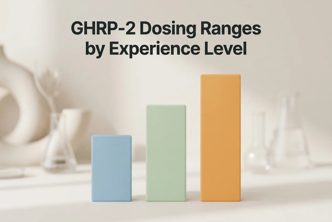 GHRP-2 how much to take: dosage range chart from starting to advanced stack levels
