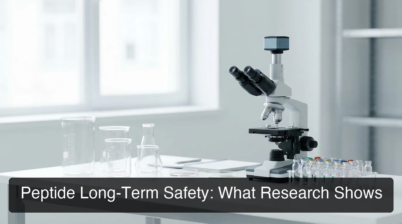 peptideiq peptides long term effects research overview showing clinical evidence levels by compound category