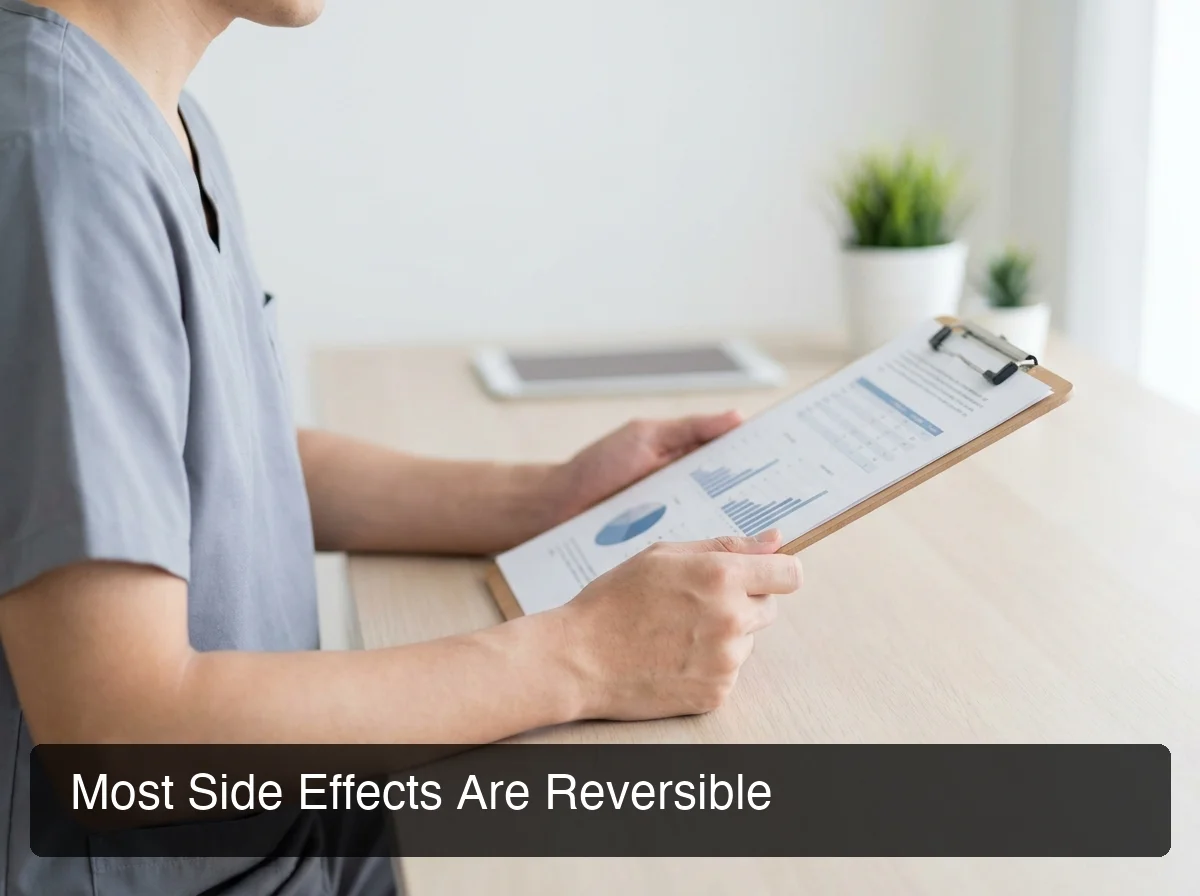 long-term peptide side effects reversibility data showing documented adverse events and recovery timelines