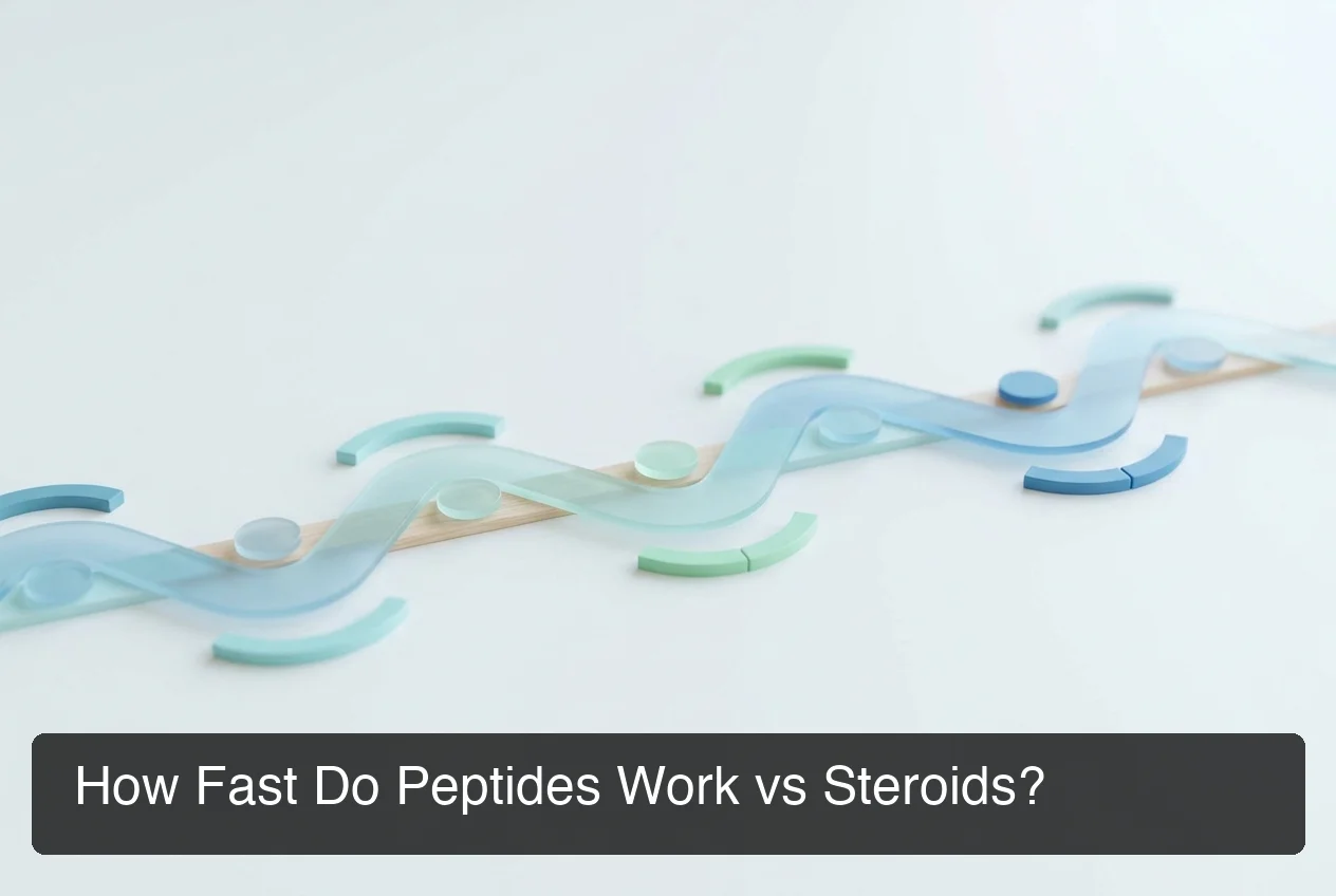 How fast peptides work compared to steroids efficacy timeline visualization