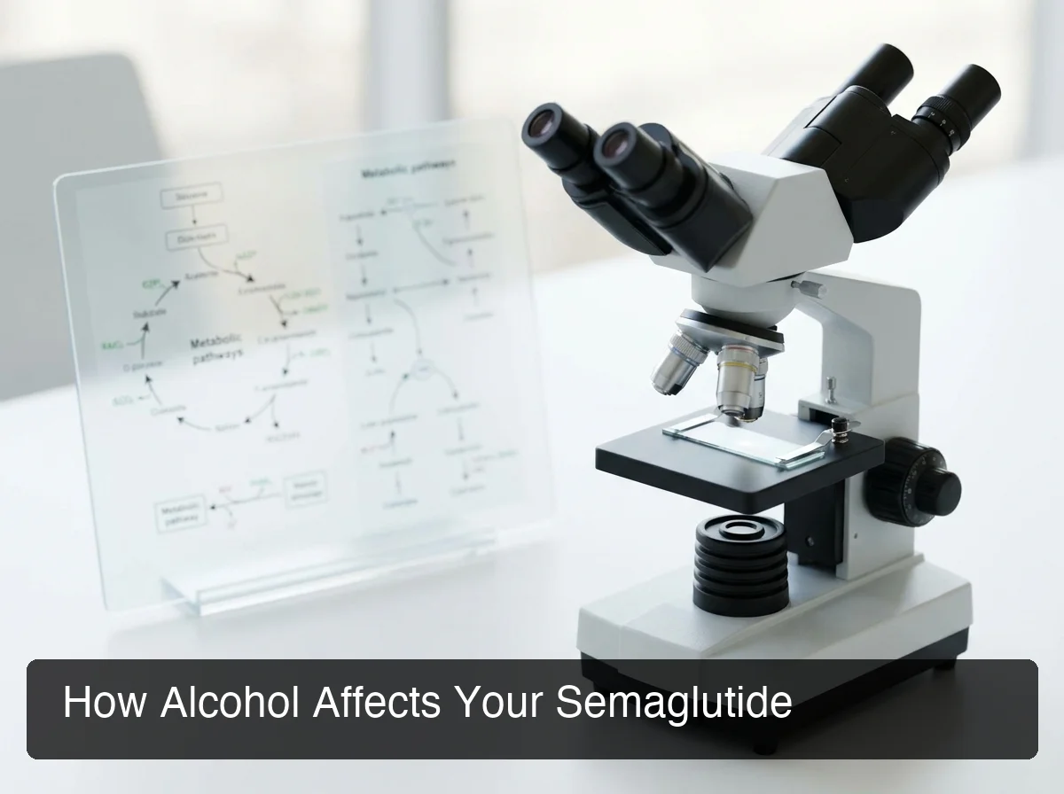 PeptideIQ alcohol metabolism and GLP-1 pathway effects on semaglutide users