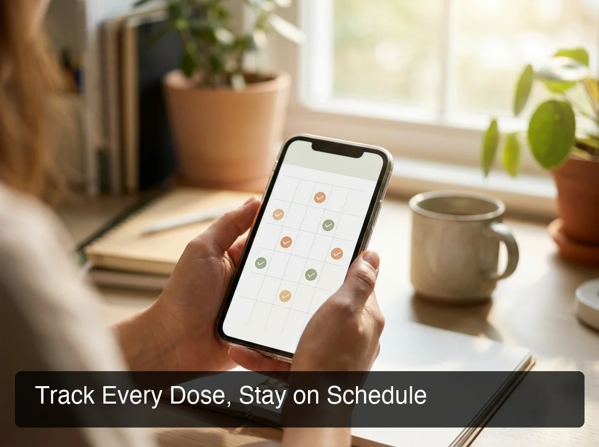 PeptideIQ dose tracking dashboard for semaglutide titration schedule management