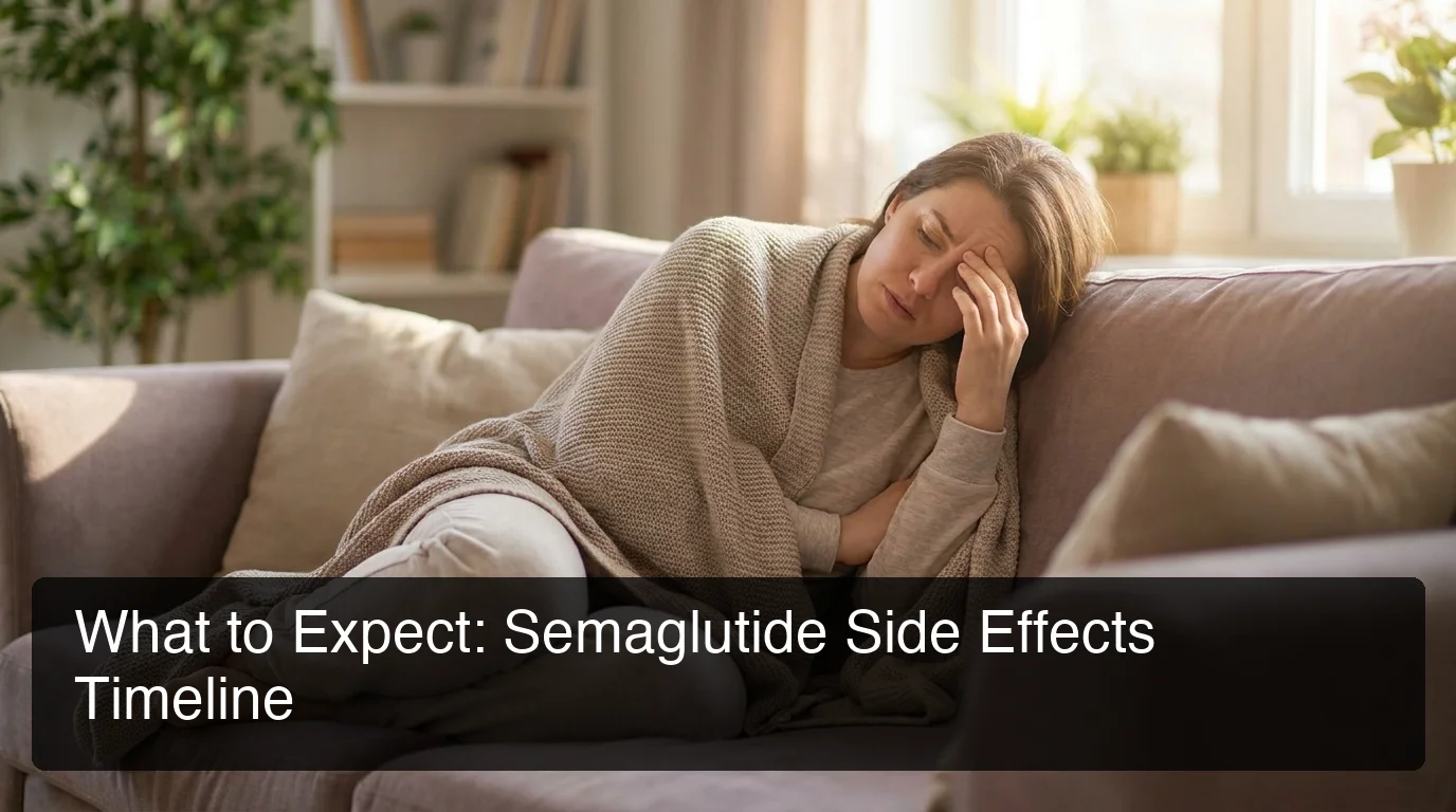 semaglutide side effects clinical wellness setting showing nausea and fatigue symptoms
